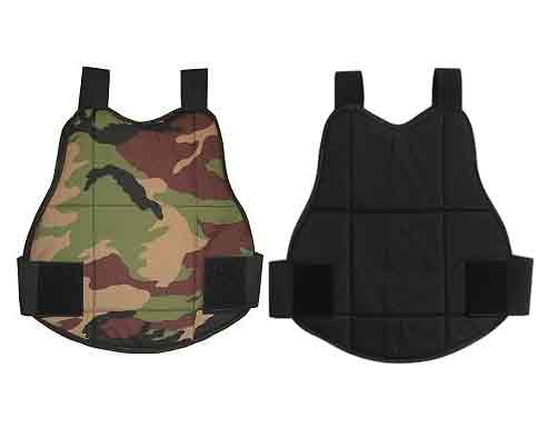 Protector de Pecho y Espalda  Reversible Camo/Negro - *Envío Gratis 2/ 3 Dias.